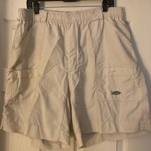 AFTCO Men's Light Tan Cargo Fishing Shorts